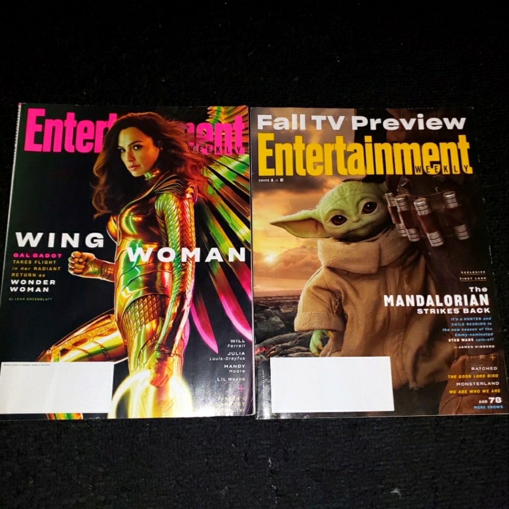 Set of 2 Entertainment Weekly magazine's